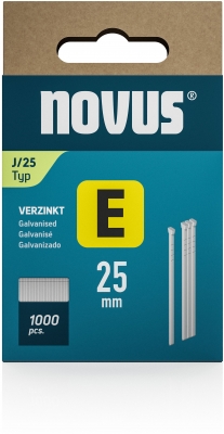 Cuie standard Novus E tip J, 25 mm, 1000 buc/cutie